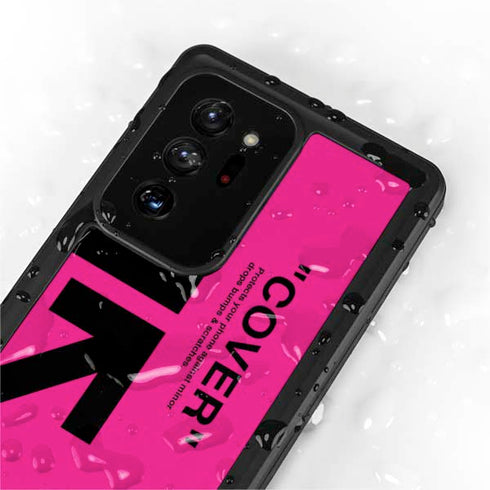 Black and Pink Arrows Galaxy Note20 Ultra 5G Waterproof Case